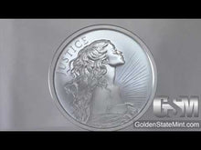 Load and play video in Gallery viewer, 2 oz BU - Lady Justice *Four Cardinal Virtues*
