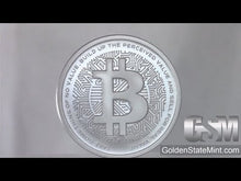Load and play video in Gallery viewer, 2 oz BU - 2020 Bitcoin *Crypto*