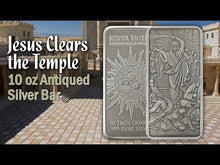 Load and play video in Gallery viewer, 10 oz BU - Jesus Clears the Temple *Bar* *Antiqued* *Unassigned*