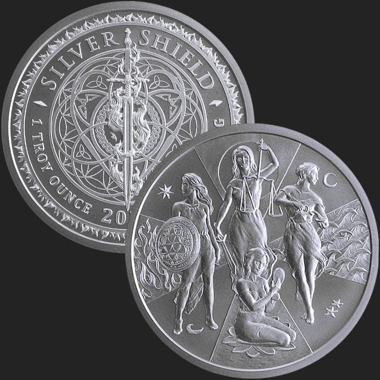 1 oz BU - Esoteric Virtues *Four Cardinal Virtues*