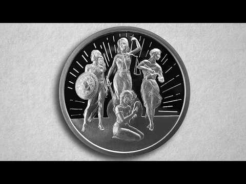 1 oz PROOF - Rising Virtues *Four Cardinal Virtues*