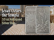 10 oz BU - Jesus Clears the Temple *Bar* *Antiqued* *Unassigned*