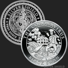 Load image into Gallery viewer, 1 oz PROOF - Coronavirus Black Swan *Death of the Dollar*
