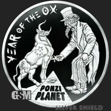 Load image into Gallery viewer, 1 oz PROOF - Year of the Ox V1 (Ponzi Planet) *Lunar*
